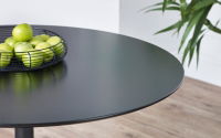 Nero 100cm Round Table - Black
