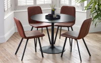 Nero 100cm Round Table - Black