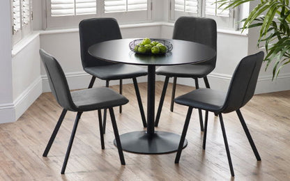 Nero 100cm Round Table - Black