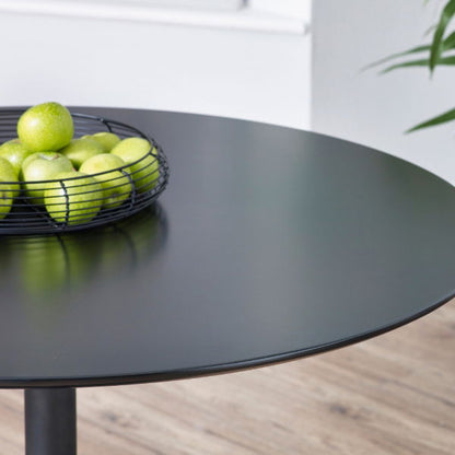 Nero 100cm Round Table - Black