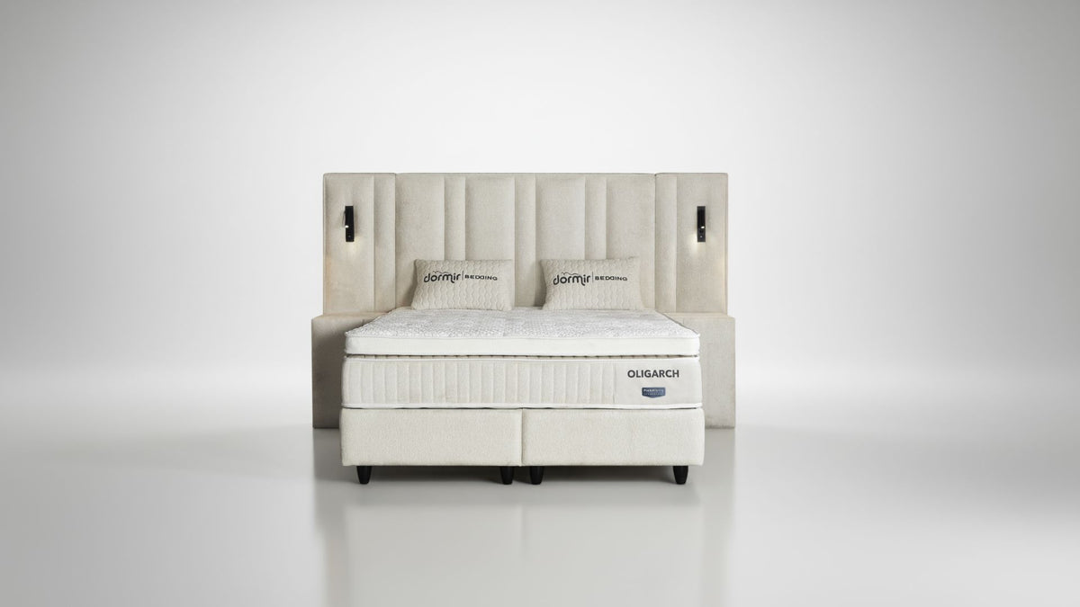 The Oligarch Ottoman Bed | LED Lights, USB & Matching Bedside Tables