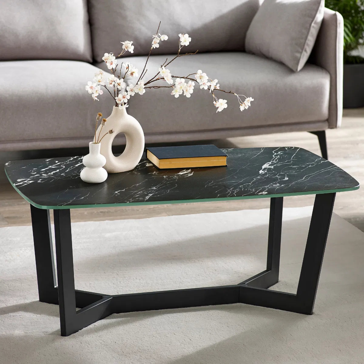 Olympus Coffee Table - Black Marble