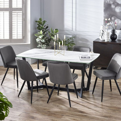 Olympus Dining Table White Marble