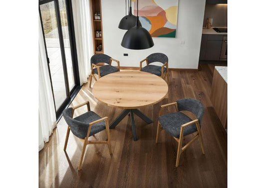 Onyx 1.2 m Round Dining Set