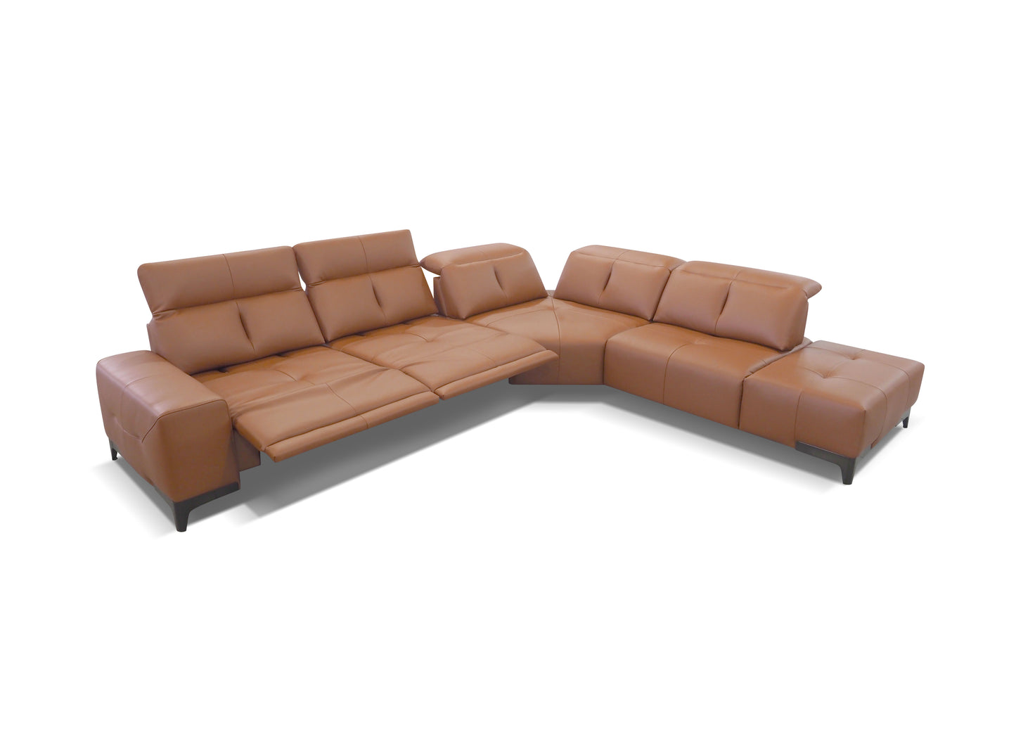 Clark Leather Electric Recliner Sofa - By Rossini Italia