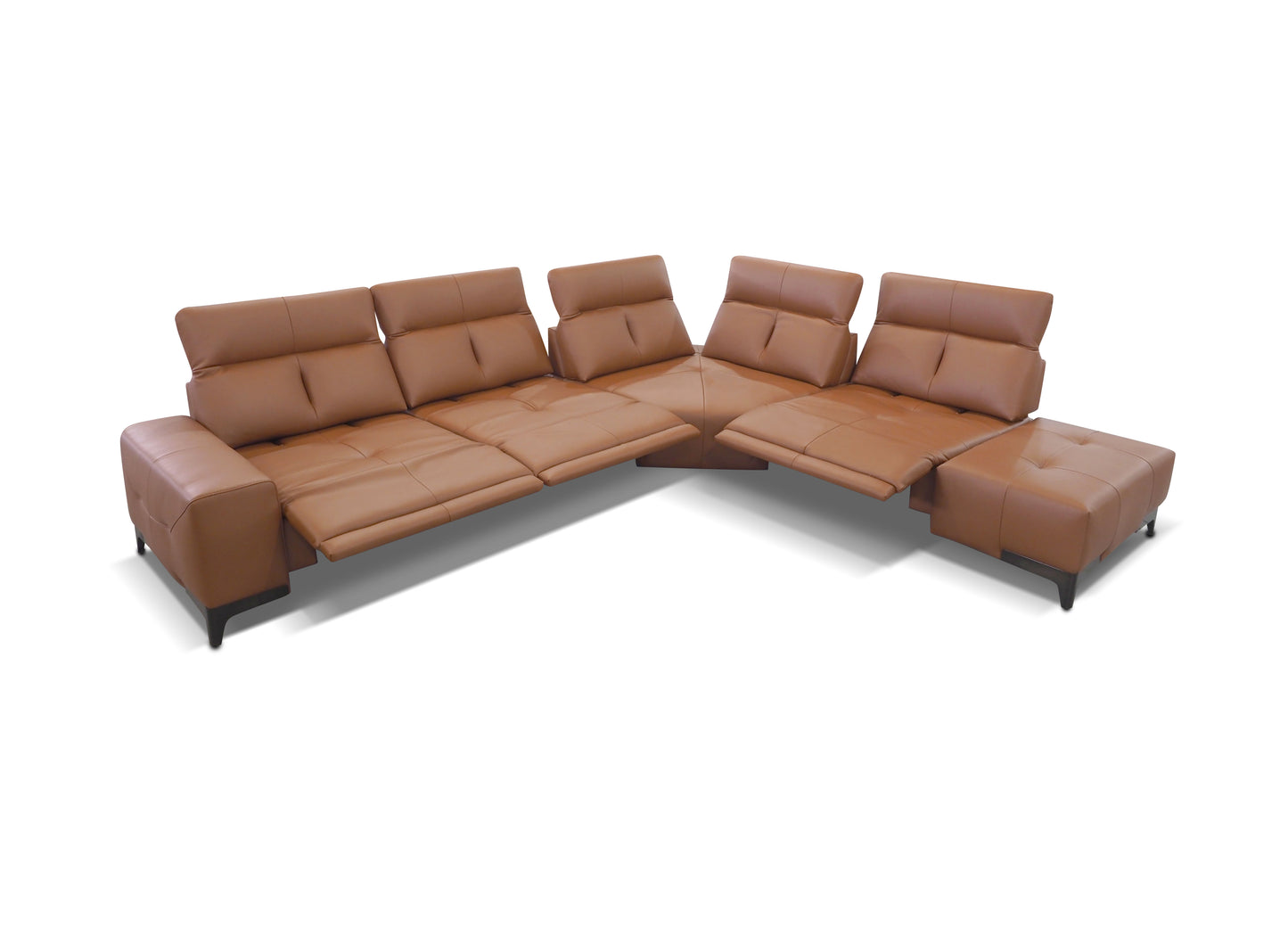 Clark Leather Electric Recliner Sofa - By Rossini Italia