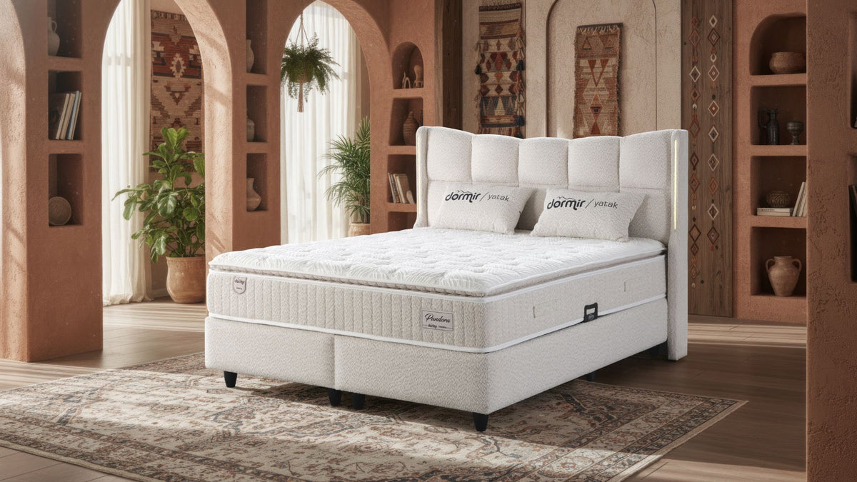 The Pandora Luxury Ottoman Bed | LED Accent lights