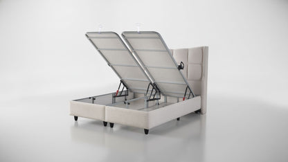 The Pandora Luxury Ottoman Bed | LED Accent lights