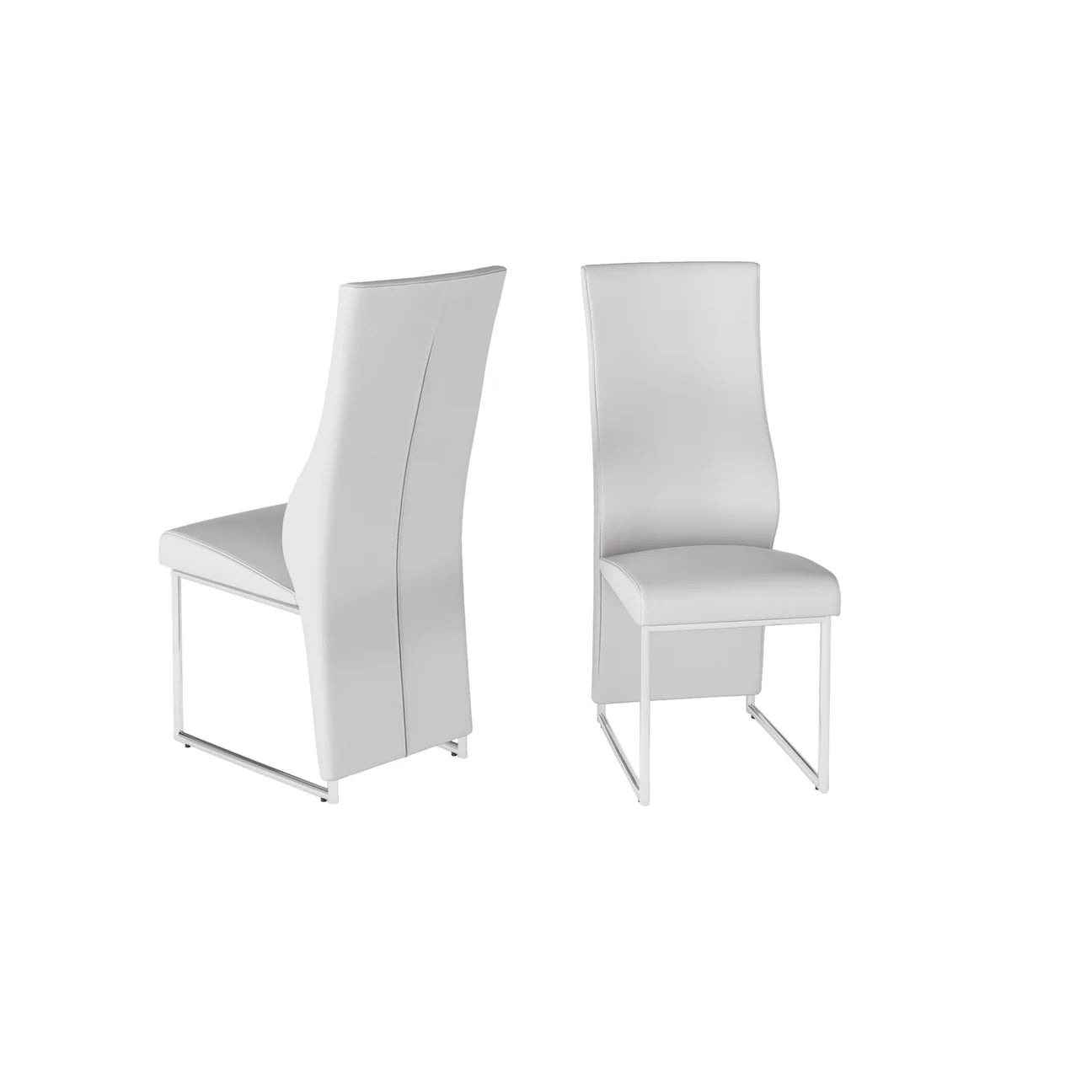 Remo Leather Dining Chair White