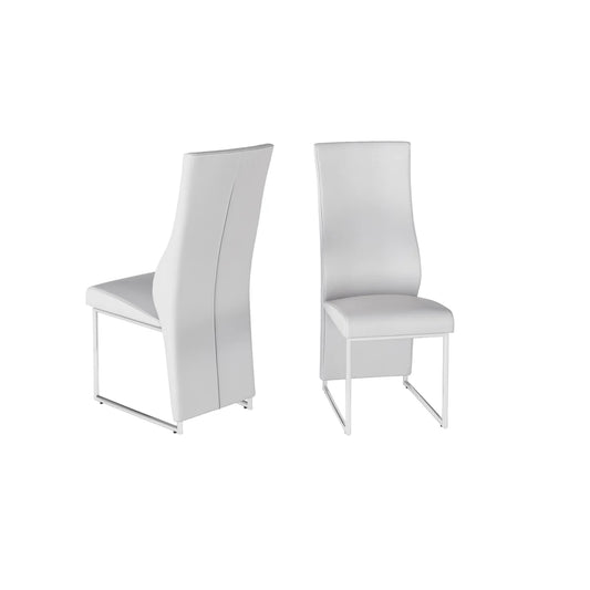Remo Leather Dining Chair White
