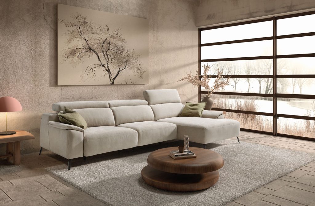 Padua Italian Leather sofa | Electric Slider