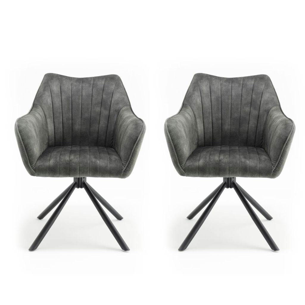Pair of Elmer Green Dining Chairs