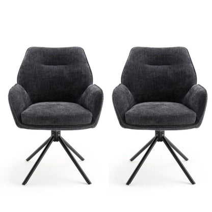 Pair of Treviso Grey Dining Chairs