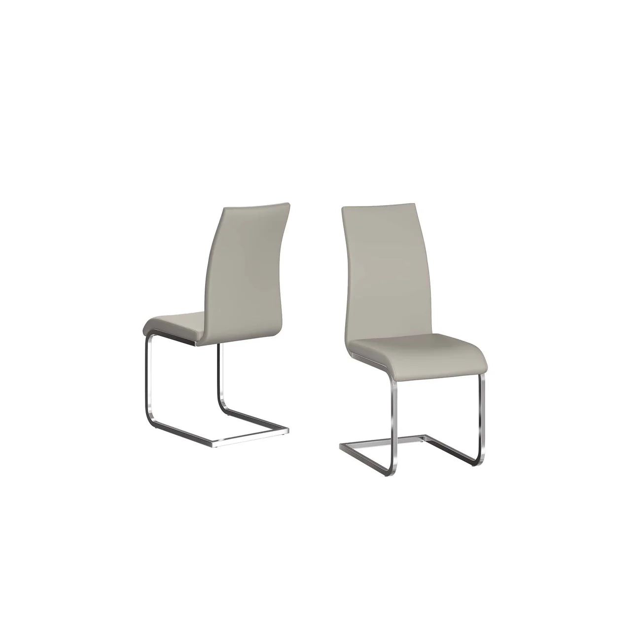 Paolo Leather Dining Chair Cream