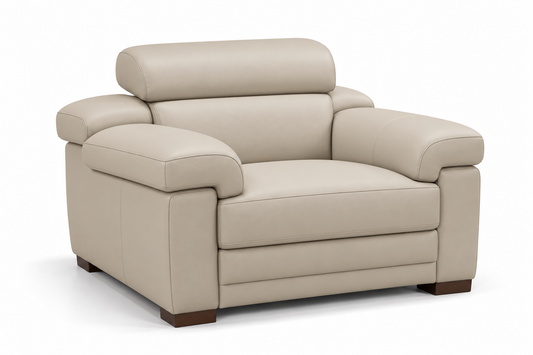 The Florence Adjustable Headrest Armchair | Italian Leather