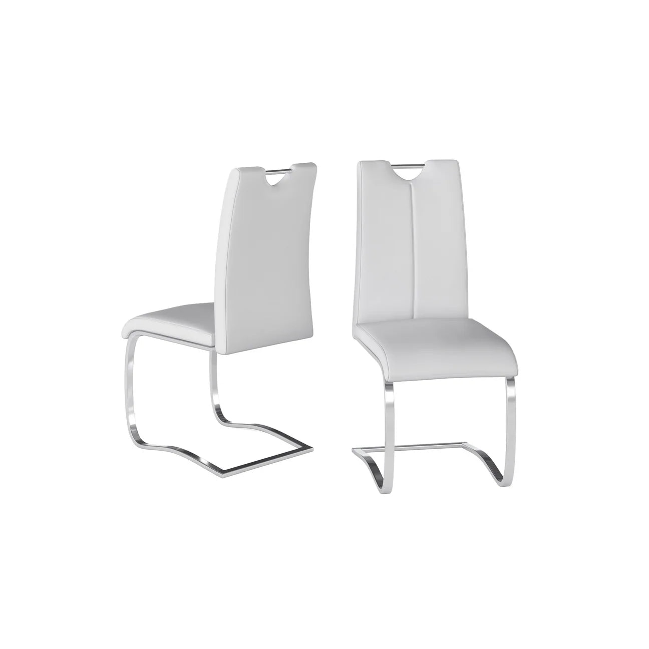 Gabi Leather Dining Chair White