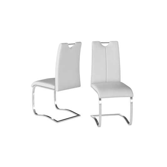 Gabi Leather Dining Chair White