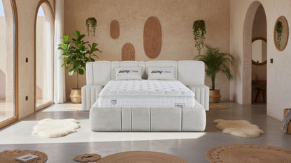 The Rado XL Luxury Bed | Ottoman | With Night Tables