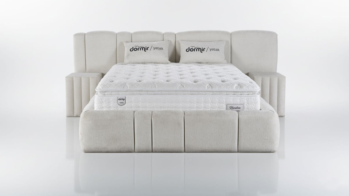 The Rado XL Luxury Bed | Ottoman | With Night Tables