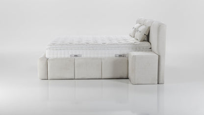 The Rado XL Luxury Bed | Ottoman | With Night Tables