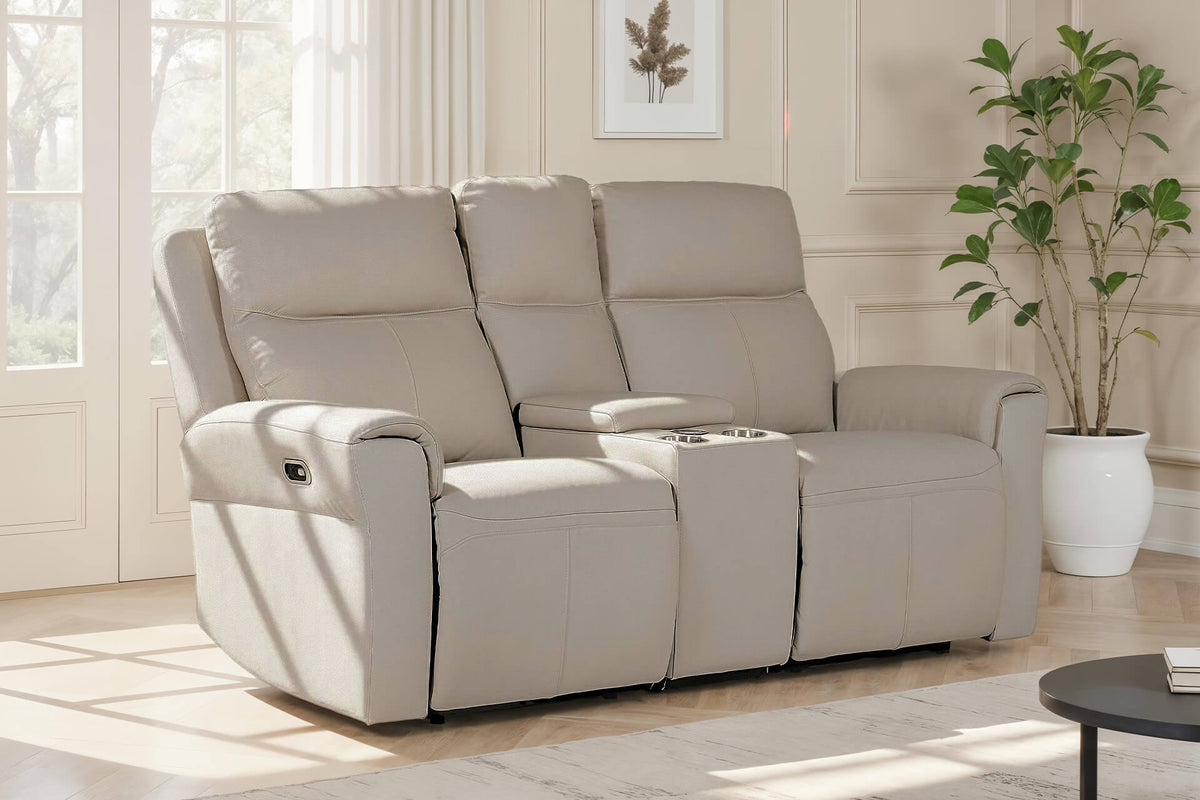 Russo 2 Seater with Console Electric Recliner