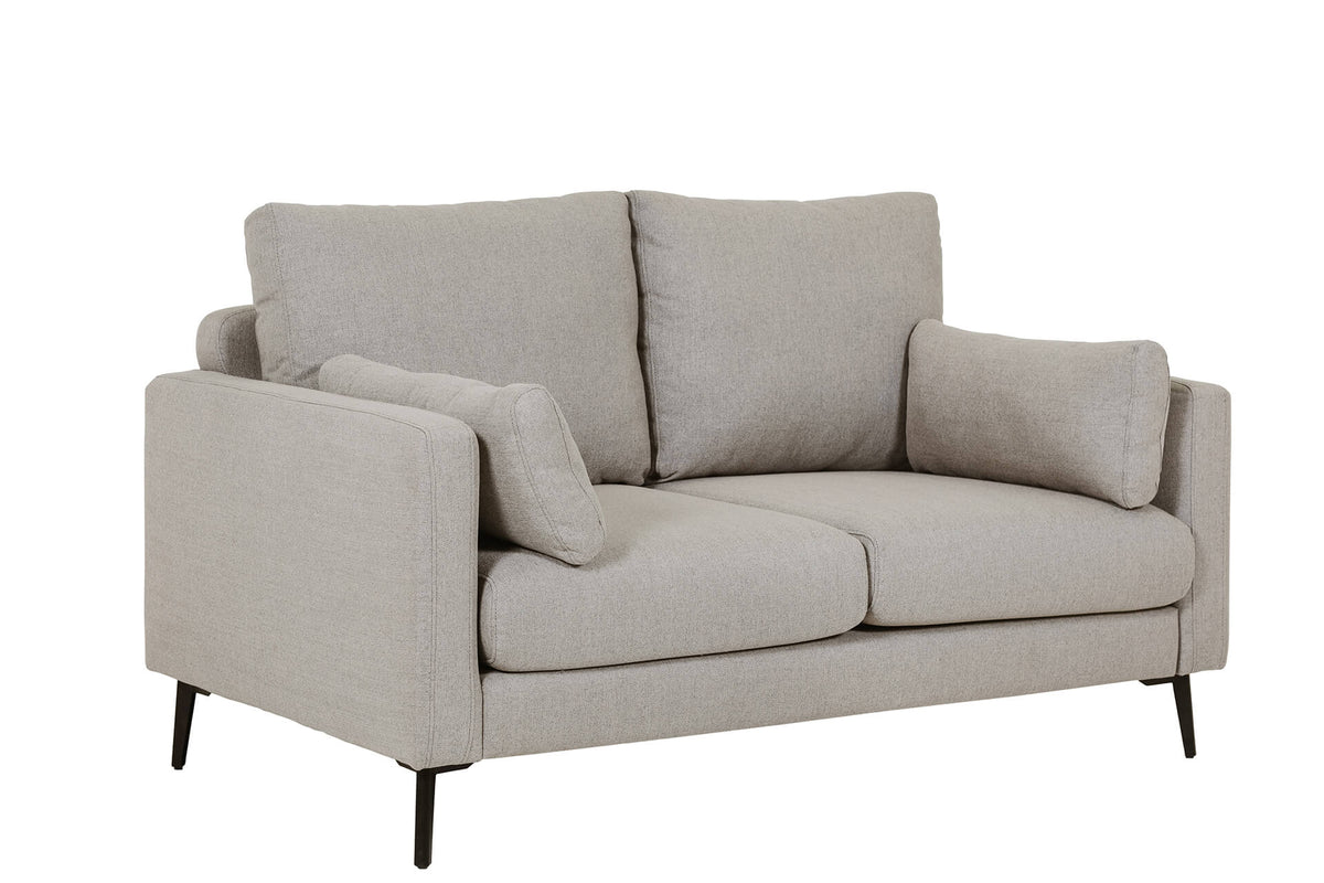Raven 2 Seater Sofa Crib 5 in Greige - Angled view - white background