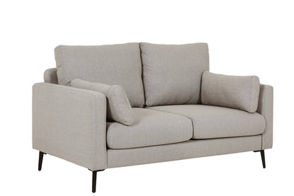 Raven 2 Seater Sofa Crib 5 in Greige - Angled view - white background