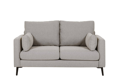 Raven 2 Seater Sofa Crib 5 in Greige - Front view - white background
