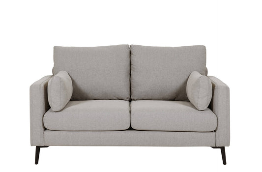 Raven 2 Seater Sofa Crib 5 in Greige - Front view - white background