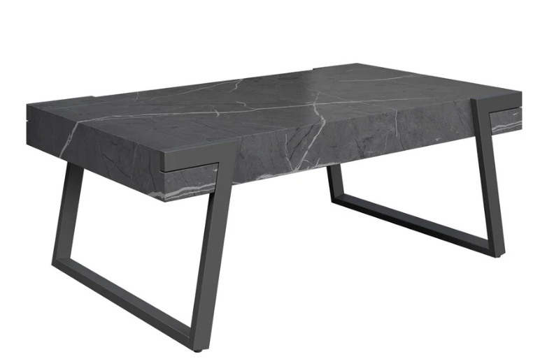 Alpina Grey Marble  Effect Coffee Table