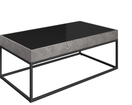 Ebony Black Glass Coffee Table