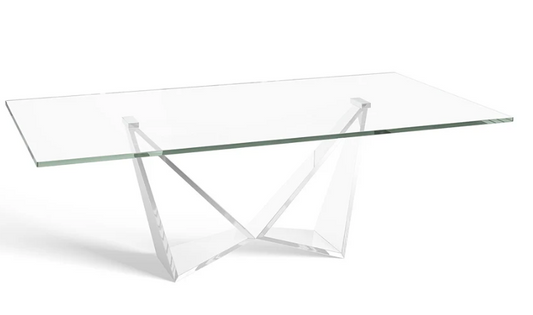 Florentina Clear Glass Coffee Table