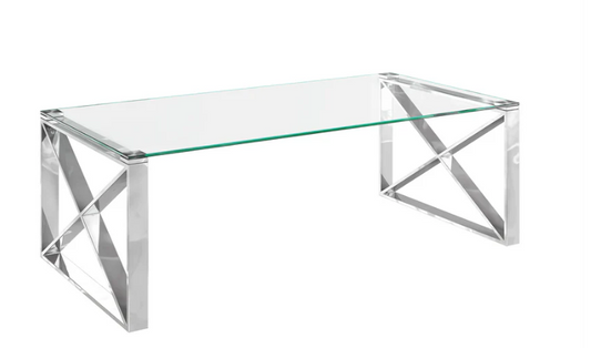 Maxi Clear Glass Coffee Table