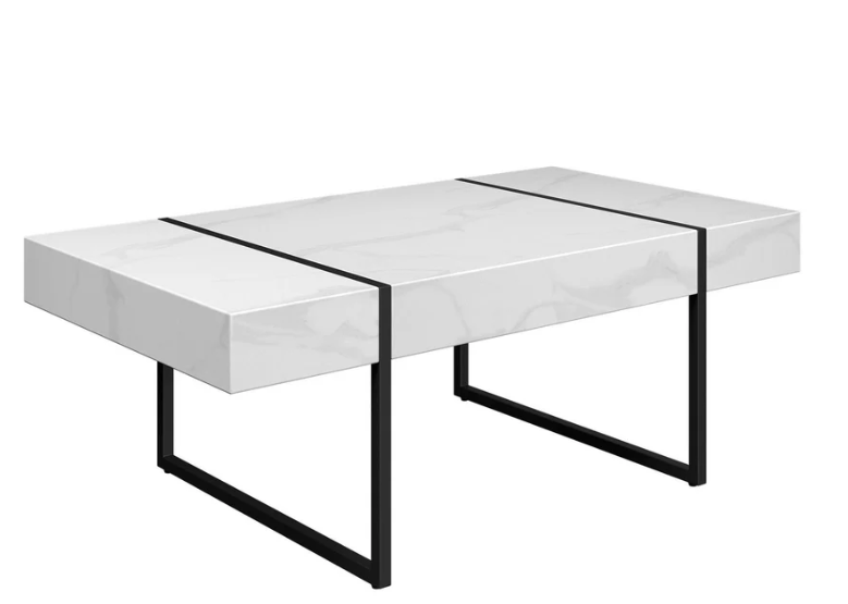 Montblanc White Marble Effect Coffee Table