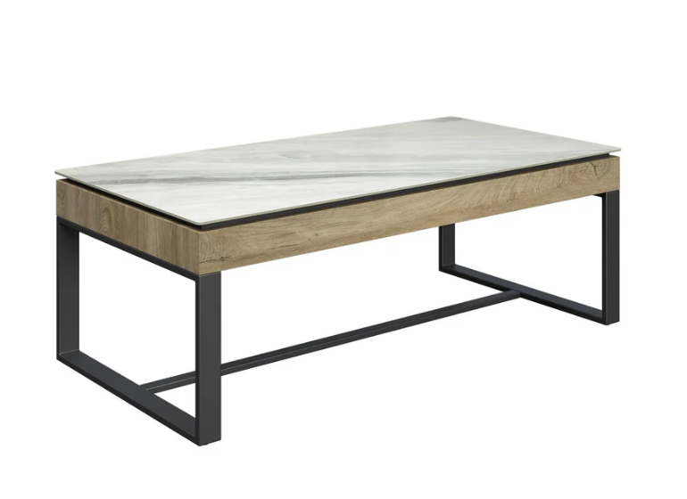 Monza White Ceramic Coffee Table