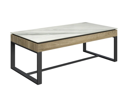Monza White Ceramic Coffee Table