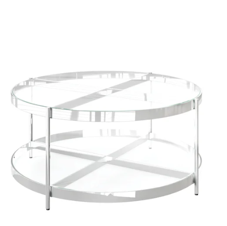 Omari Clear Glass Coffee Table