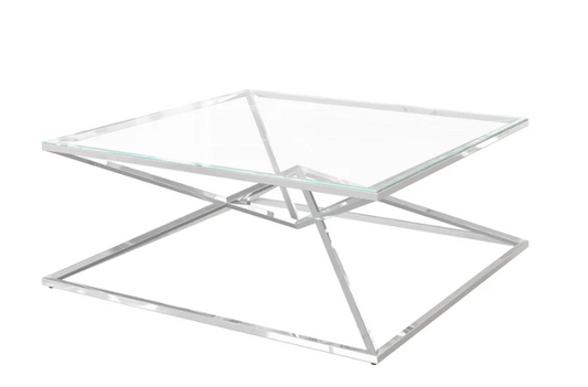 Prism Clear Glass Coffee Table