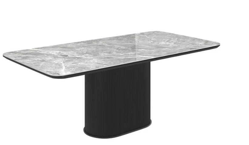 Roberto Gloss Grey Ceramic Coffee Table