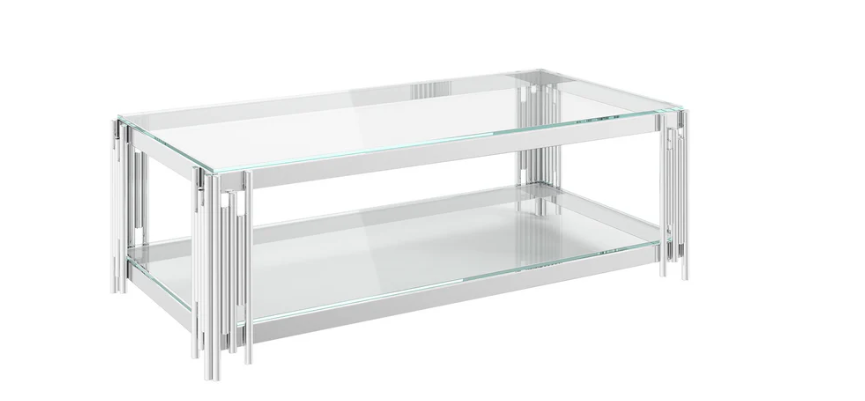 Vasari Clear Glass Coffee Table