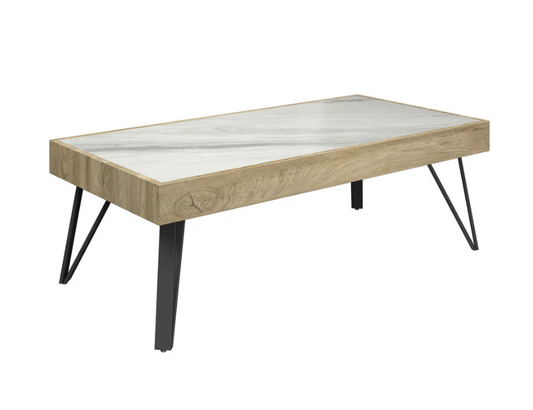 Viking White Ceramic Coffee Table