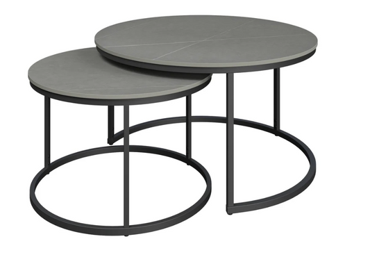 Zico 2pc Ceramic Coffee Table Set