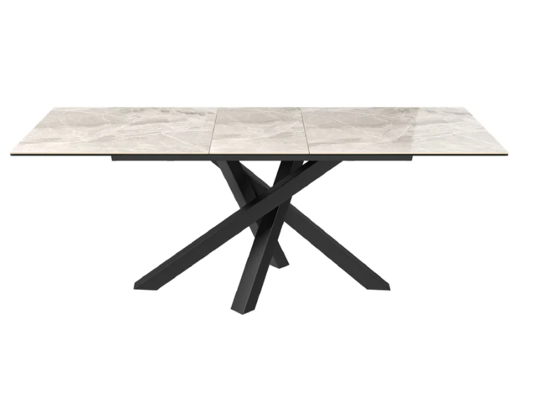 Brando 160-200cm Ceramic Auto-Rise Extending Dining Table | Centre Extension