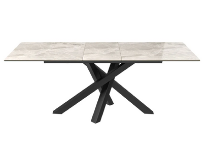 Brando 160-200cm Ceramic Auto-Rise Extending Dining Table | Centre Extension