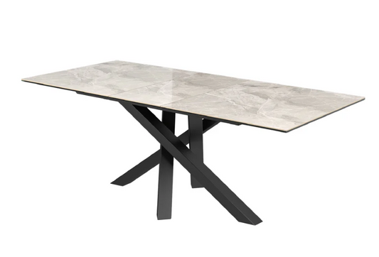Brando 160-200cm Ceramic Auto-Rise Extending Dining Table | Centre Extension