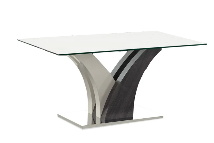 Salvador 160cm Clear Glass Dining Table