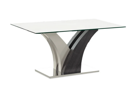 Salvador 160cm Clear Glass Dining Table
