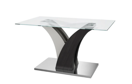 Salvador 160cm Clear Glass Dining Table