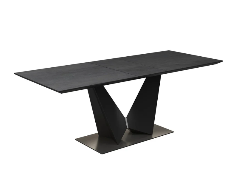 New Westin 180-220cm Grey Ceramic Butterfly Extending Dining Table