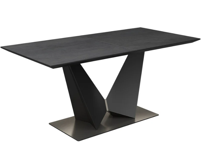 New Westin 180-220cm Grey Ceramic Butterfly Extending Dining Table